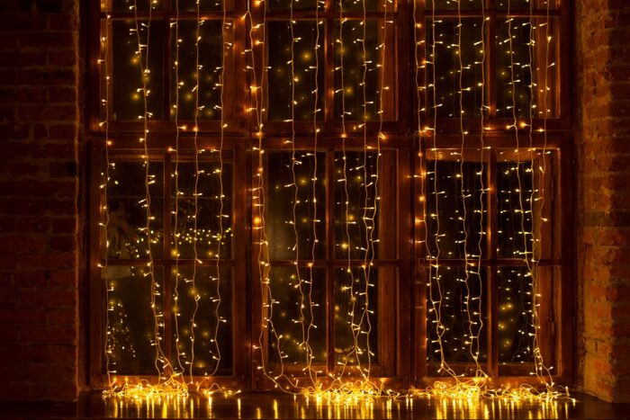 Kurtyna Świetlna Sople 2x3m 200 LED Biała Ciepła - obrazek 6