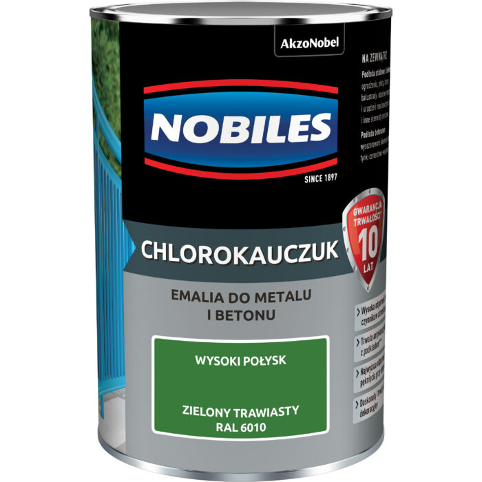 Nobiles  Chlorokauczuk 0,9L  Zielony trawiasty ral-6010