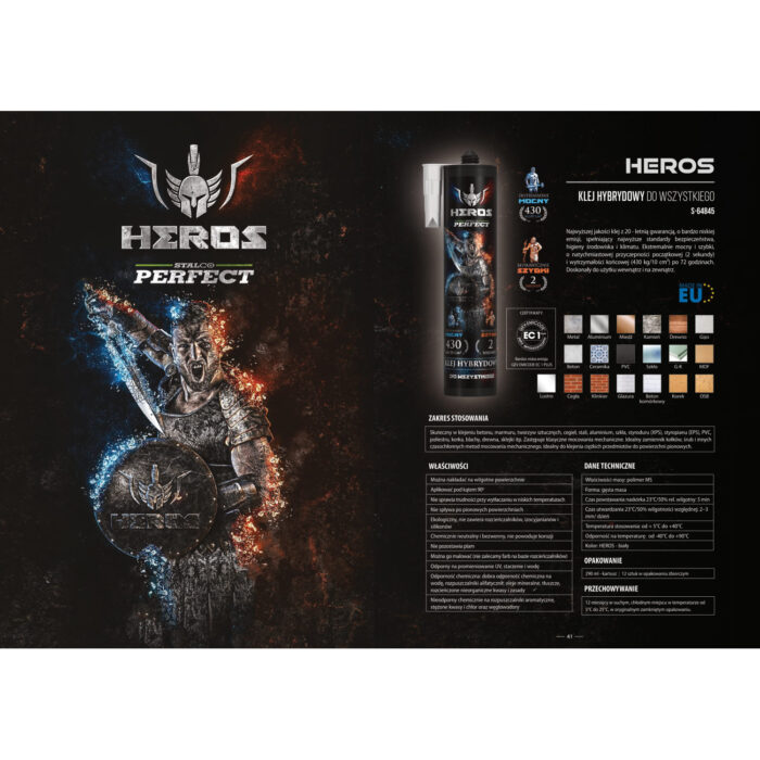 Klej hybrydowy Heros Stalco 290ml - obrazek 4
