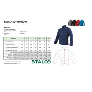 Bluza Polar  Męska BARRY CZERWONY  Rozm. XL  S-51067 - obrazek 8