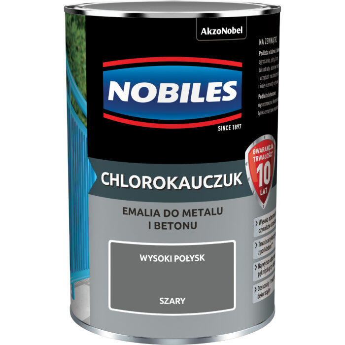Nobiles  Chlorokauczuk 0,9L  Szary