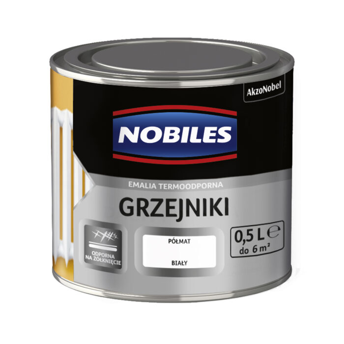 Nobiles emalia termoodporna grzejnikowa 0,5 L   biały