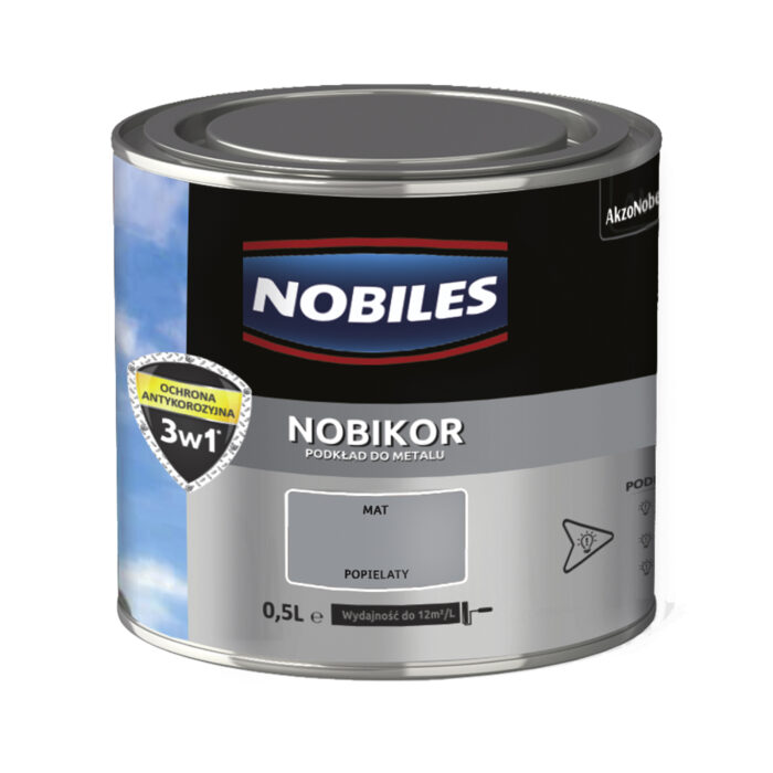 Nobiles Nobikor Podkład Do Metalu Popielaty 0.5 l