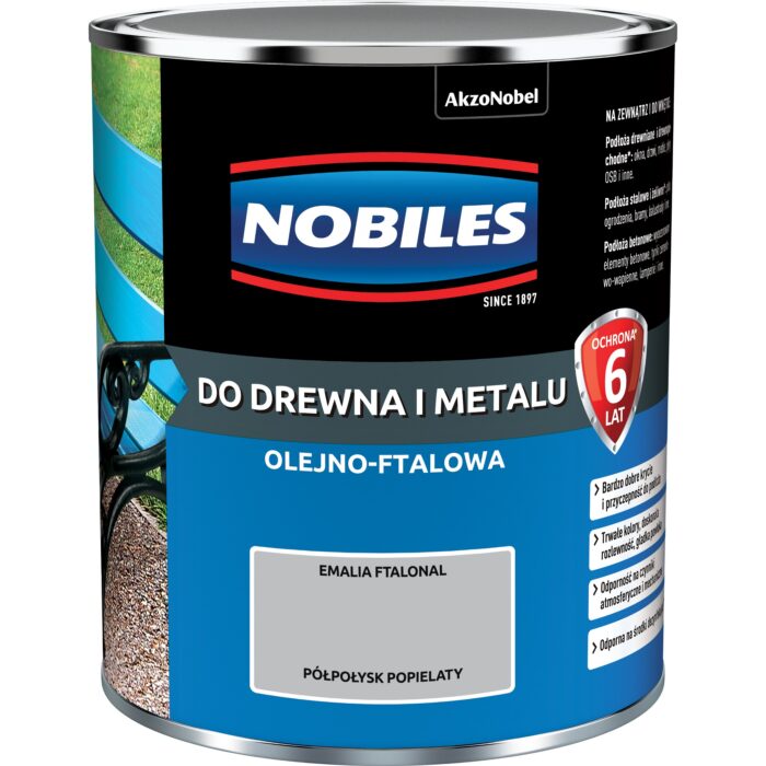 Nobiles Ftalonal  Popielaty Półpołysk 0,7L