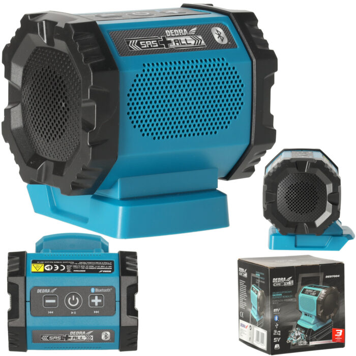 Głośnik akumulatorowy 18V bluetooth, DED7004 - obrazek 2