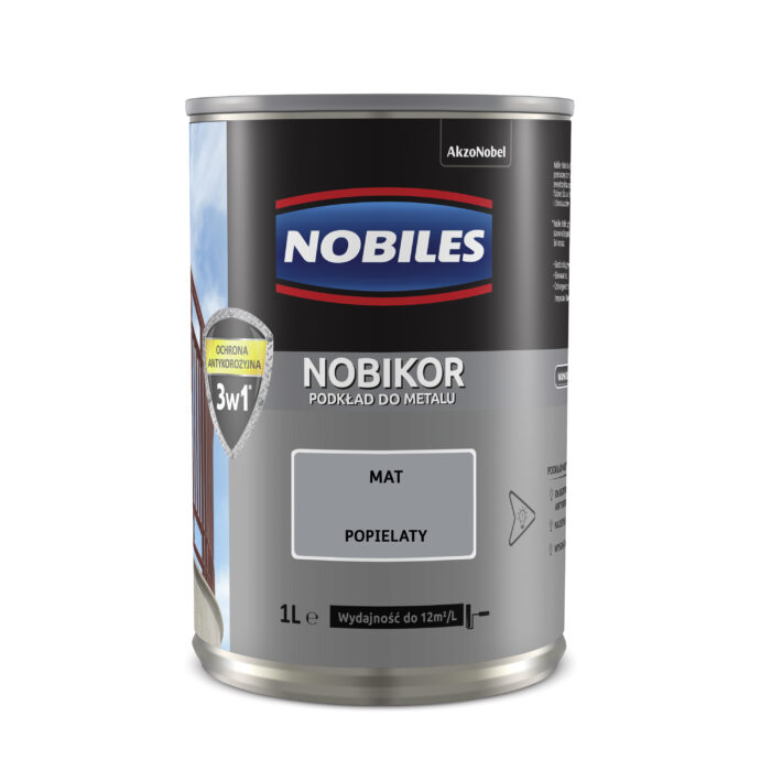 Nobiles Nobikor Podkład Do Metalu Popielaty 1 l