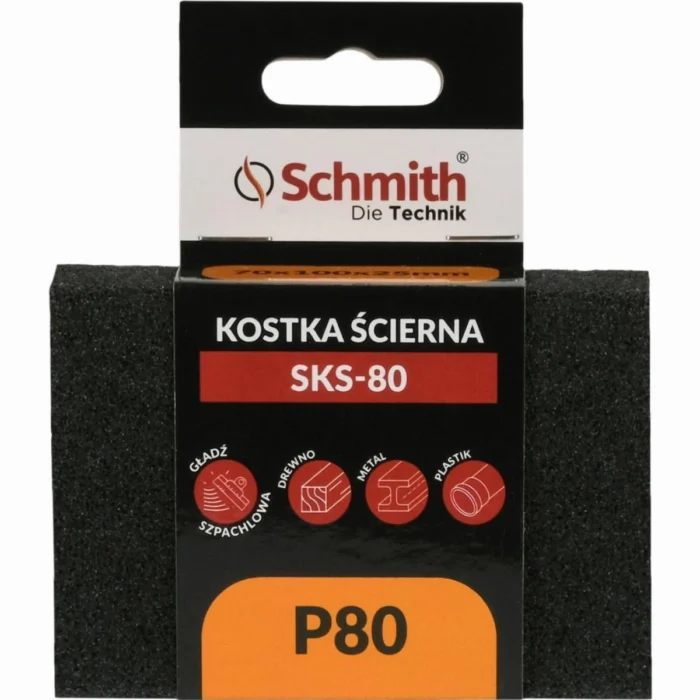Kostka ścierna  70x100x25  P80  Schmith