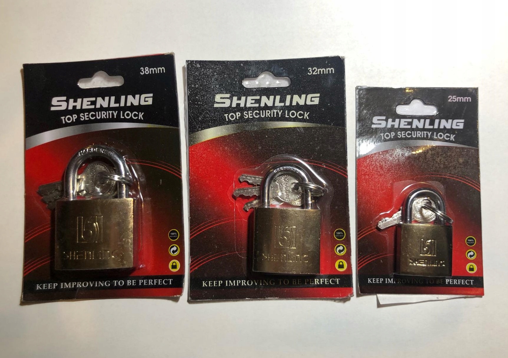 Kłódka mosiężna S-M 38 - obrazek 2