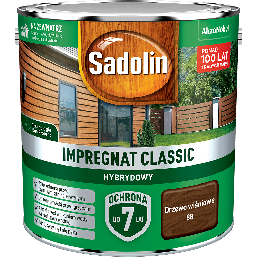 Sadolin impregnat classic 2,5L drzewo wiśni