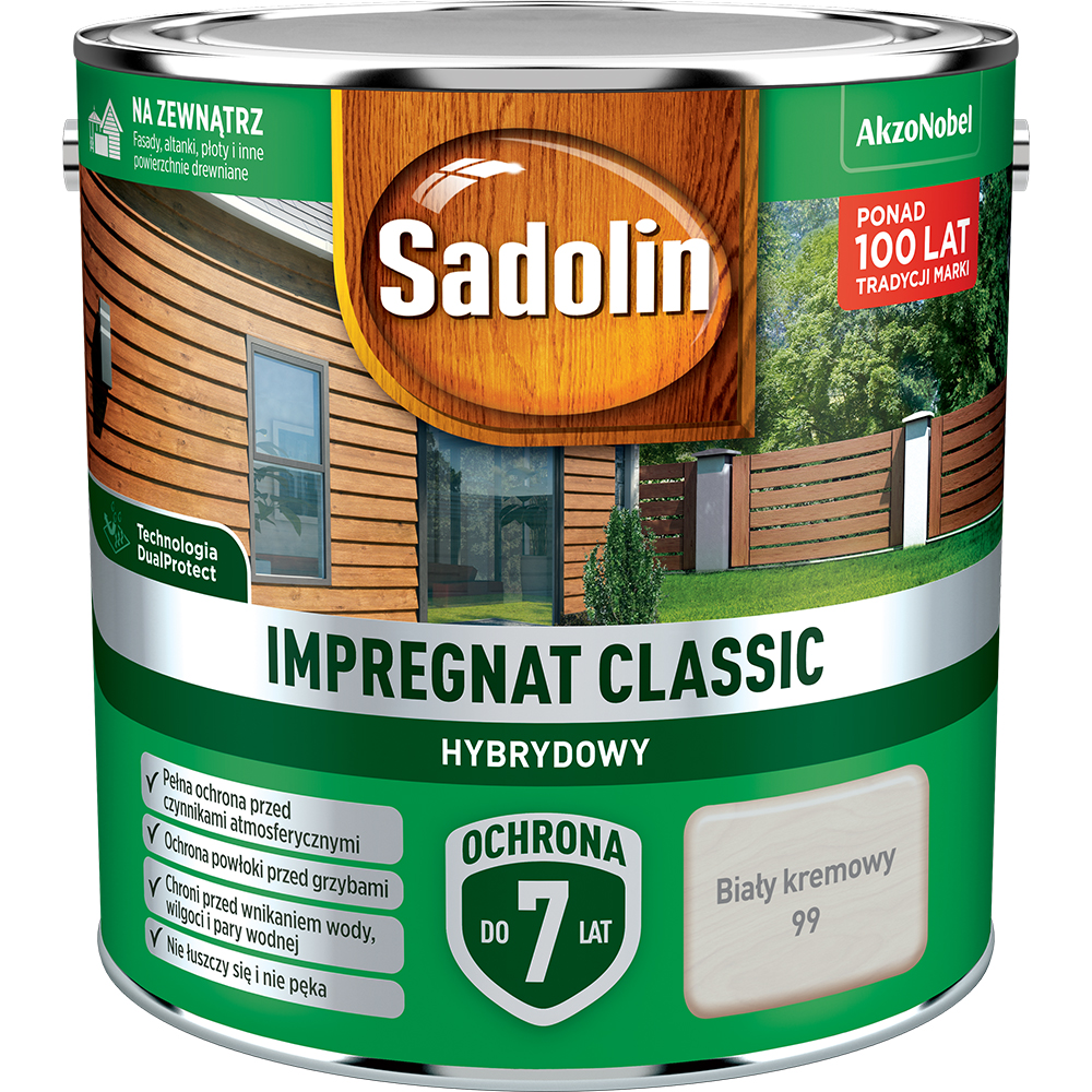 Sadolin impregnat classic 2,5L biały