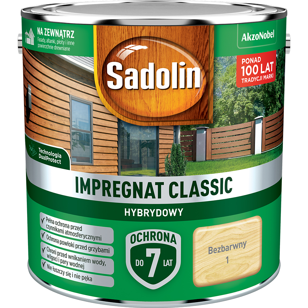 Sadolin impregnat classic 2,5L bezbarwny - obrazek 2