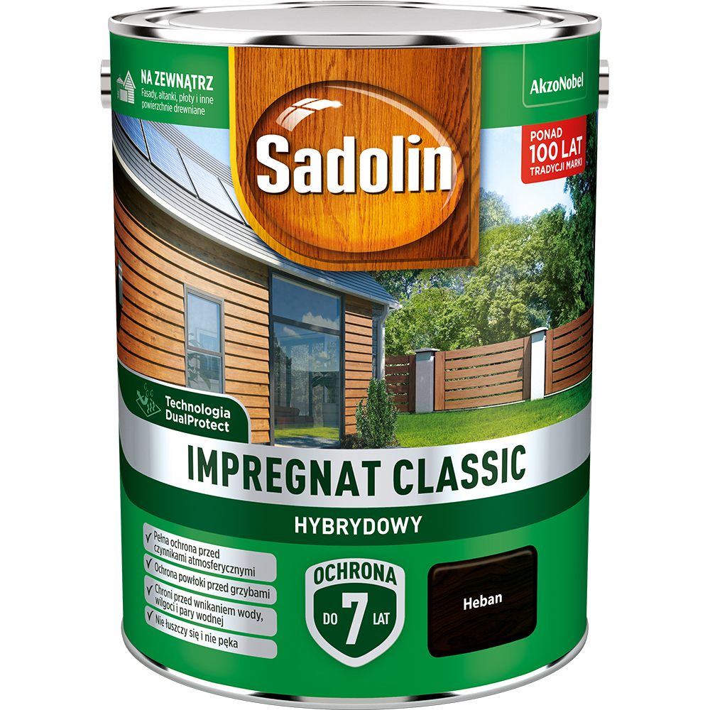 Sadolin impregnat classic 4,5L heban - obrazek 2
