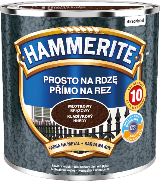 Hammerite 0,25L brąz młotkowy