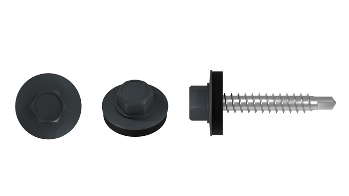 Wkręt farmerski 4,8x35 RAL 7016 Stalco FD48357016 - obrazek 4