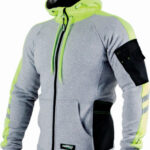 Bluza męska z kapturem MECHANICK Szara S Stalco S-78983