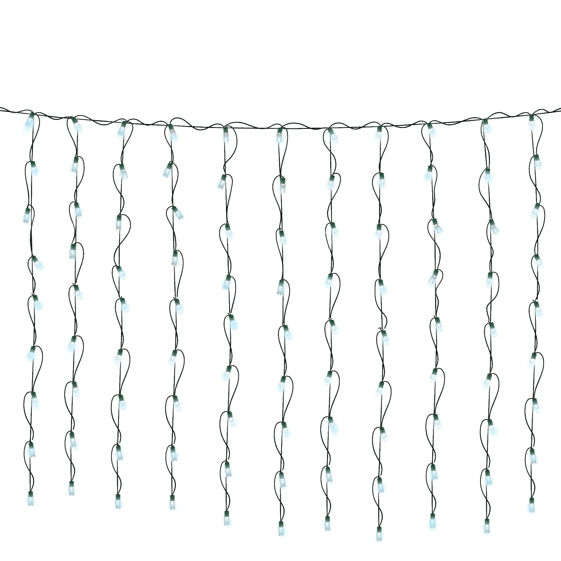 Oświetlenie kurtyna 2*3m 200L biały zimny S-M