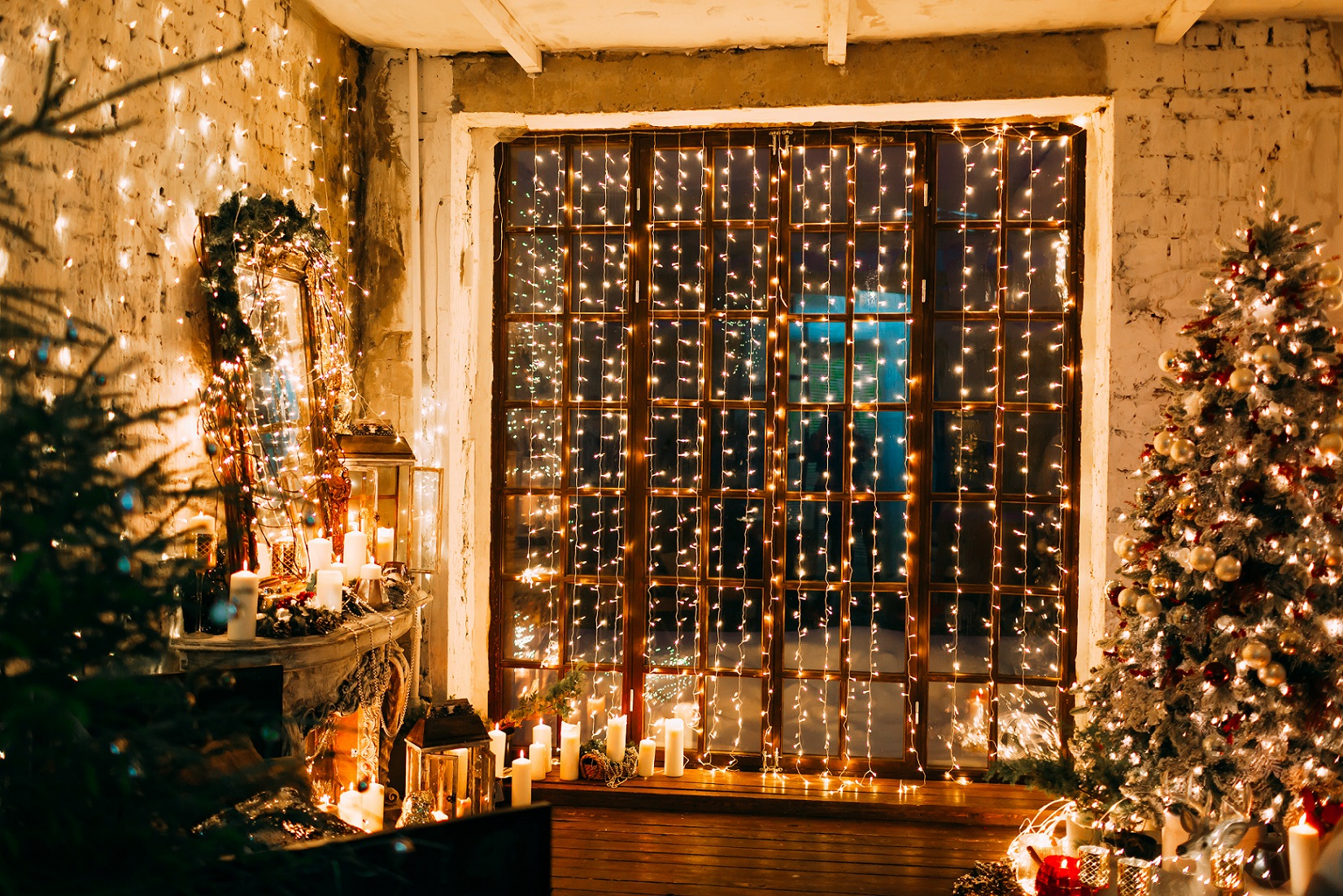 Oświetlenie kurtyna 2*3m 200L biały zimny S-M - obrazek 2